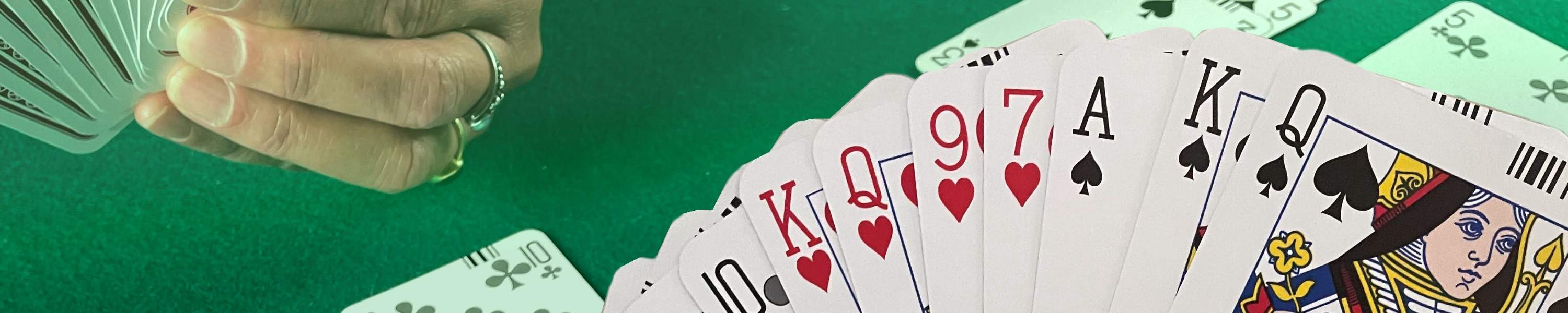Hand of cards for bridge